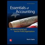 Essentials of Accounting for Governmental and Not for Profit Organizations
