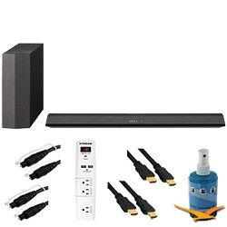 Sony 300W 2.1 Sound Bar with Wireless Subwoofer Plus Hook Up Bundle   HT CT370
