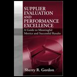 Supplier Evaluation and Performance