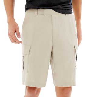 CLAIBORNE Linen Cotton Shorts, Sand, Mens