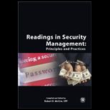 Readings in Security Management  Principles and Practices
