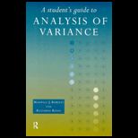 Students Guide to Analysis of Variance