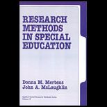 Research Methods in Special Education