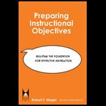 Preparing Instructional Objectives