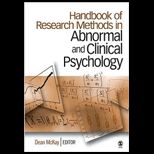 Handbook of Research Methods in Abnormal and Clinical Psychology