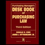 Purchasing Managers Desk Book of Purchasing Law