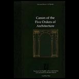 Canon of Five Orders of Architecture