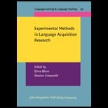 Experimental Methods in Language Acquisition Research