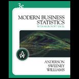 Modern Business Statistics With Ms   Package