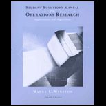 Operations Research  Applications and Algorithms   Student Solution Manual  With CD