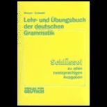 Lehr Und Ubungsbuch Der Deutschen Grammatik  Schubel / Answer Key