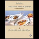 Profitable Menu Planning   With CD