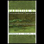 Varieties of Transcendential Experience