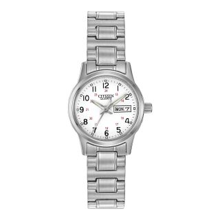 Citizen Quartz Citizen Womens Easy Reader Silver Tone Expansion Watch EQ0580 95A