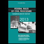 Federal Rules of Civil Procedure 2013