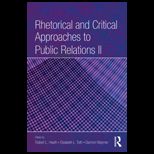 Rhetorical and Critical Approach to Public Relation