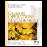 Cases in Operations Management  Building Customer Value Through World Class Operations