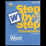 Microsoft Word Version 2002 Step by Step Courseware Core Skills