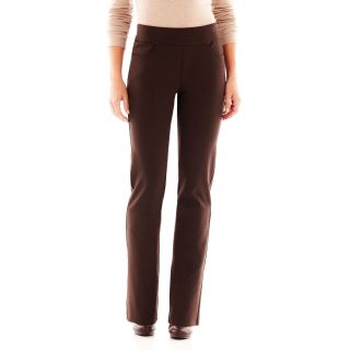 Lee Barely Bootcut Ponte Knit Pants, Coffee, Womens