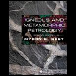 Igneous and Metamorphic Petrology