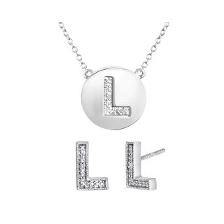 ONLINE ONLY   Diamond Addiction Diamond Accent Initial L Set, Womens