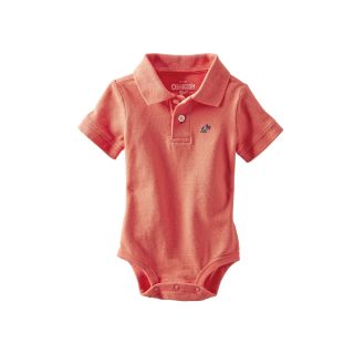 Oshkosh Bgosh Piqué Polo Bodysuit   Boys 3m 24m, Orange, Orange, Boys