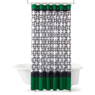 JCP Home Collection  Home Lattice Stripe Shower Curtain, Green