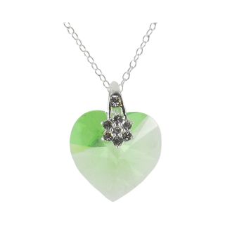 Bridge Jewelry Green Heart Pendant
