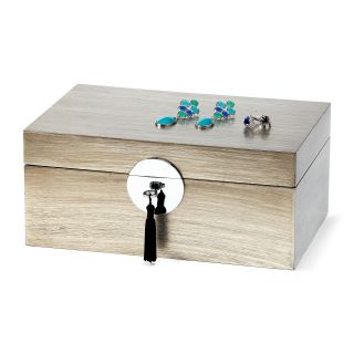 Metallic Foil Jewelry Box, Silver