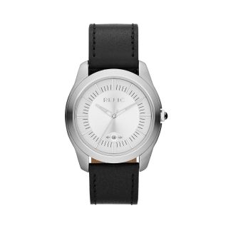 RELIC Harris Mens Black Leather Strap Watch