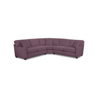 Possibilities Sharkfin Arm 3 pc. Right Arm Sofa Sectional with Sleeper, Plum