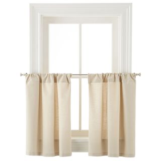 JCP Home Collection  Home Holden Rod Pocket Cotton Window Tiers, Dune