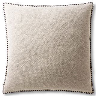 CONRAN Design by Blanket Stitch 18 Square Decorative Pillow, Neutral