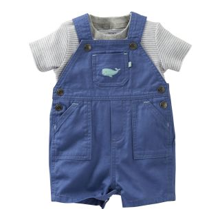 Carters Carter s Whale 2 pc. Shortall Set   Boys newborn 24m, Blue, Blue, Boys