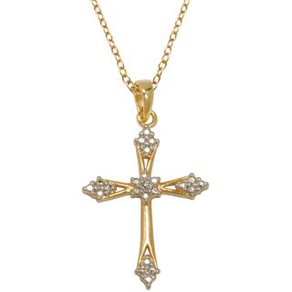 Bridge Jewelry Diamond Accent Cross Pendant