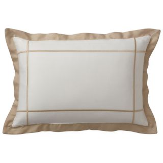 LIZ CLAIBORNE Brooke Oblong Embroidered Decorative Pillow, Cream