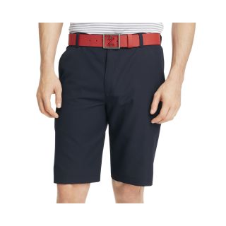 Izod Golf Solid Flat Front Shorts, Midnight, Mens