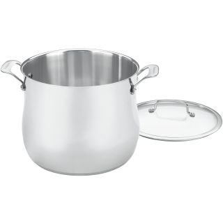 Cuisinart Contour 12 qt. Stainless Steel Stock Pot with Lid