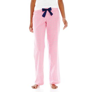 Flirtitude Cotton Sleep Pants, Stripe Madison Pin, Womens