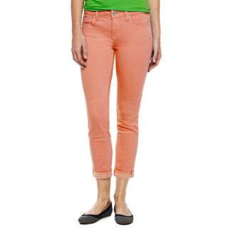 Slim Fit Skinny Ankle Jeans   Talls, Fun Coral, Womens