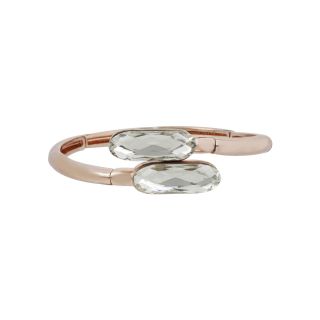 Worthington Rose Tone Crystal Stretch Bracelet