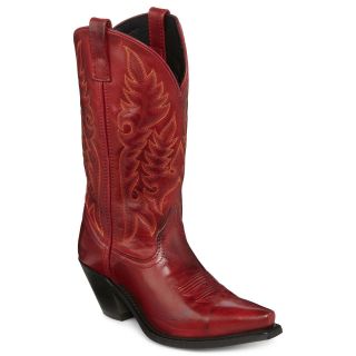 Laredo Madison Womens High Heel Cowboy Boots, Red