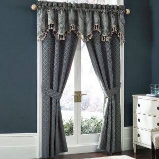 Croscill Classics Avondale Curtain Panel Pair, Blue