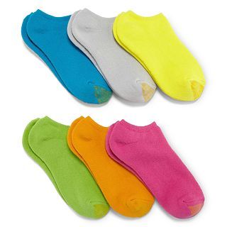 Gold Toe GoldToe 6 pk. Cushion Liner Socks, Asst 9 Bright Mult, Womens