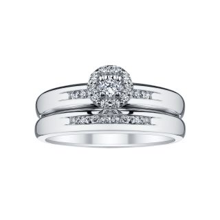 1/3 CT. T.W. Round Diamond Bridal Set, White, Womens