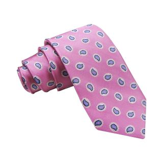 Stafford Silk Satin Tie, Pink, Mens
