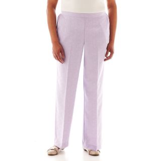 Alfred Dunner Provence Pull On Pants   Plus, Lilac, Womens