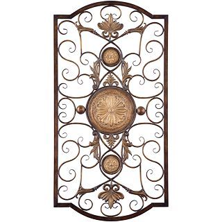 Micayla Large Scrollwork Metal Wall Decor, Gold