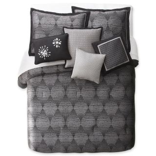Orion 10 pc. Comforter Set, Black/Silver