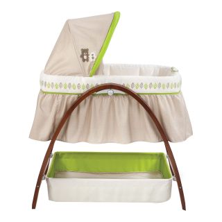 Summer Infant Bentwood Bassinet with Motion, Neutral